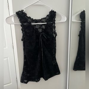 John Galt lace tank